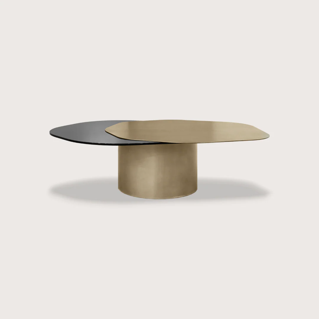 Glass & Brass Coffee Table