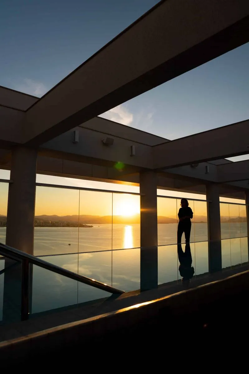 LK Design Hotel Florianópolis, rooftop at sunset