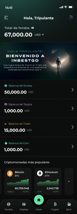 INBESTGO dashboard