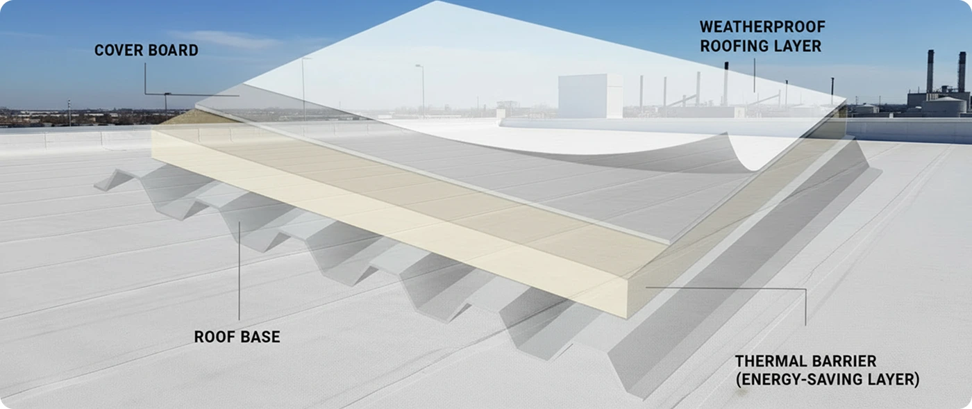 Commercial Roof Insulation Visual
