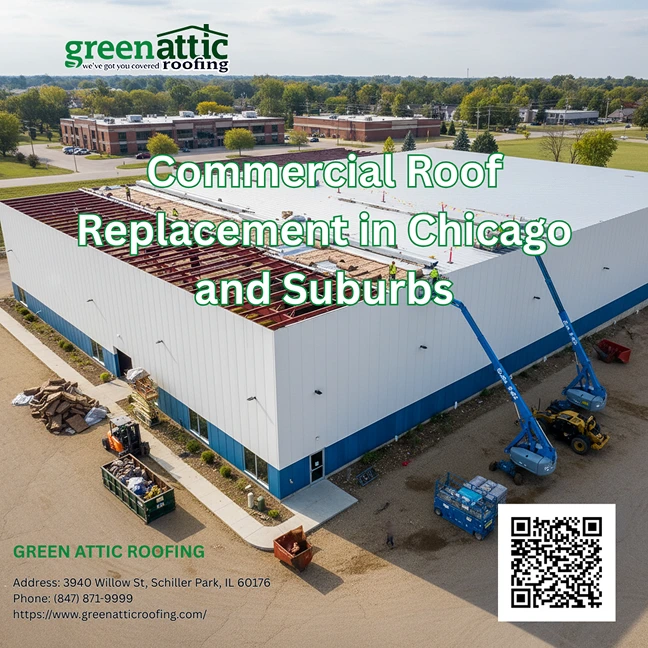 Commercial roof replacement in Chicago and Suburbs