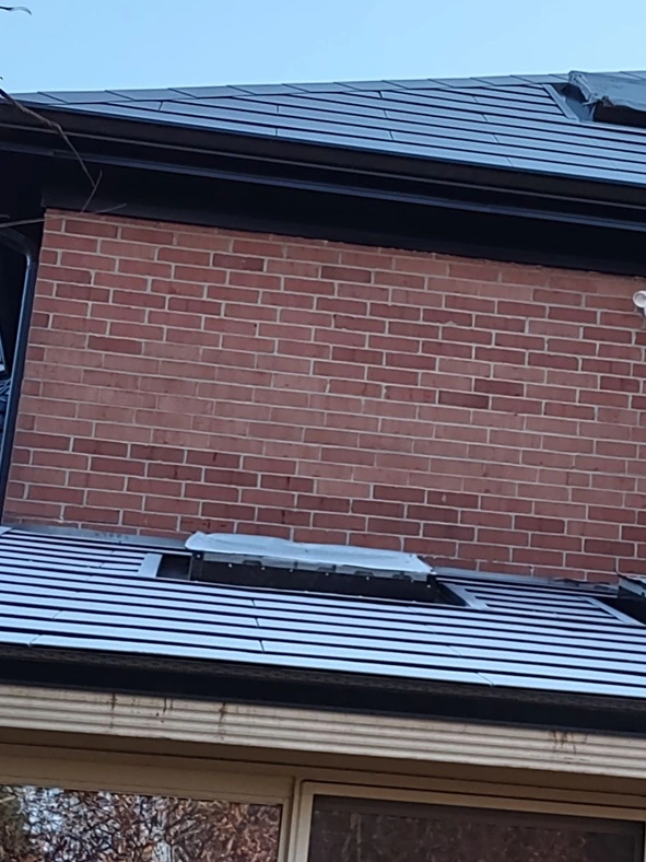 Tesla Solar Roof Finished Project in South Elgin