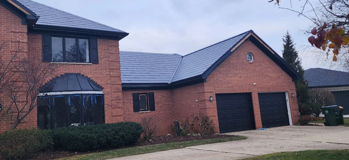Tesla Solar Roof Project - Fully Installed in South Elgin