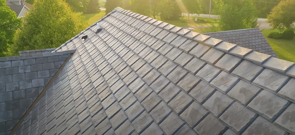 Brava Slate Roof Replacement Finished Project in Mt. Prospect