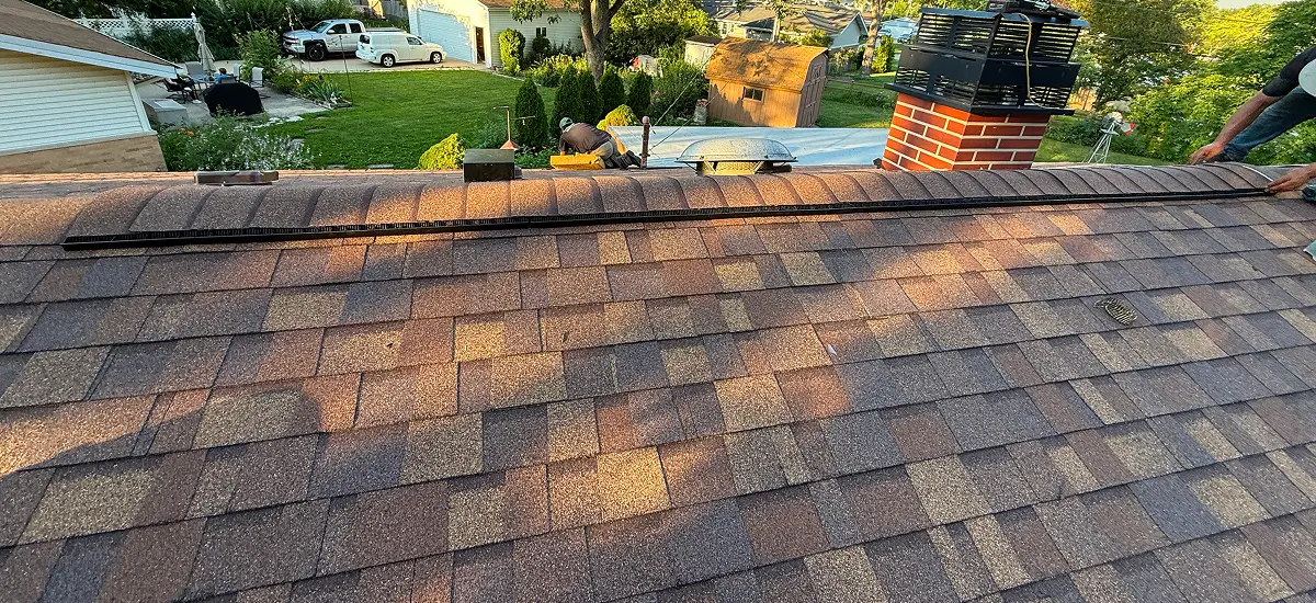Architectural Roof Replacement Finishing Project in Hoffman Estates