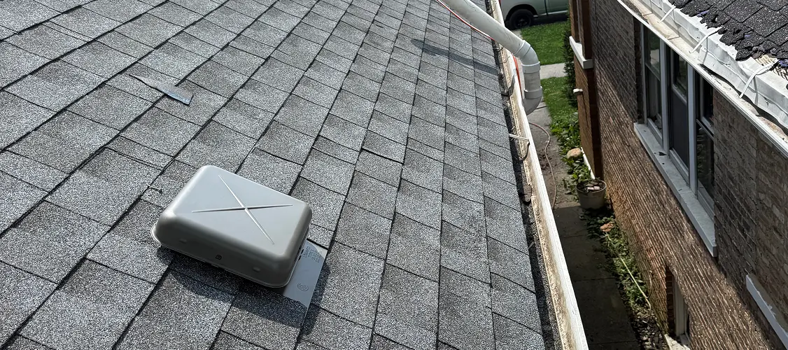 Shingle Roof Replacement Finalizing Project in Countryside