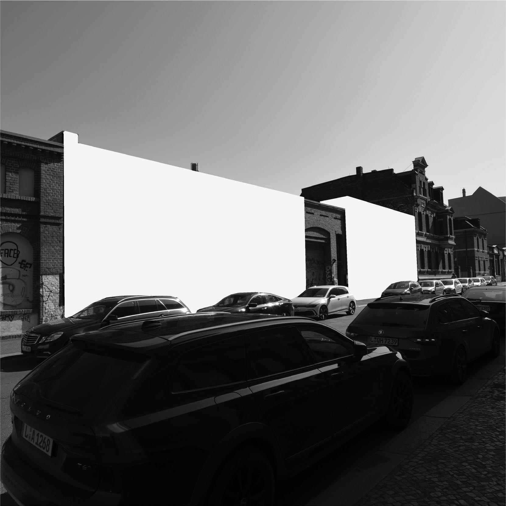 A concept image of a commercial project housing restaurants, offices and studios in Leipzig Germany
