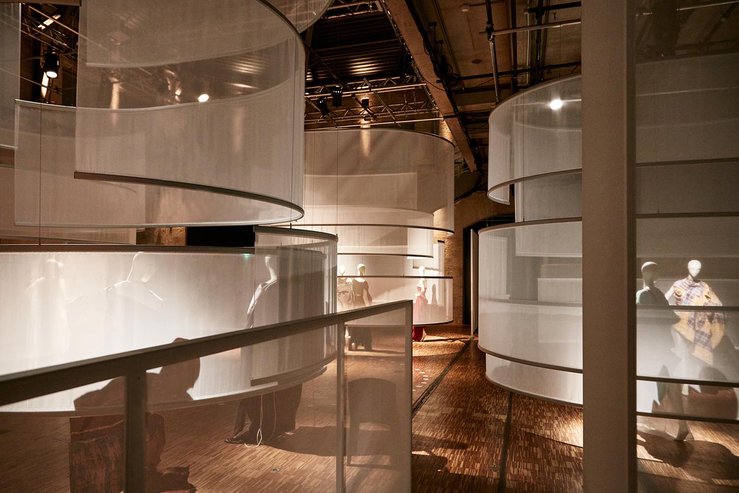 The central space of the beyond seeing exhibition.