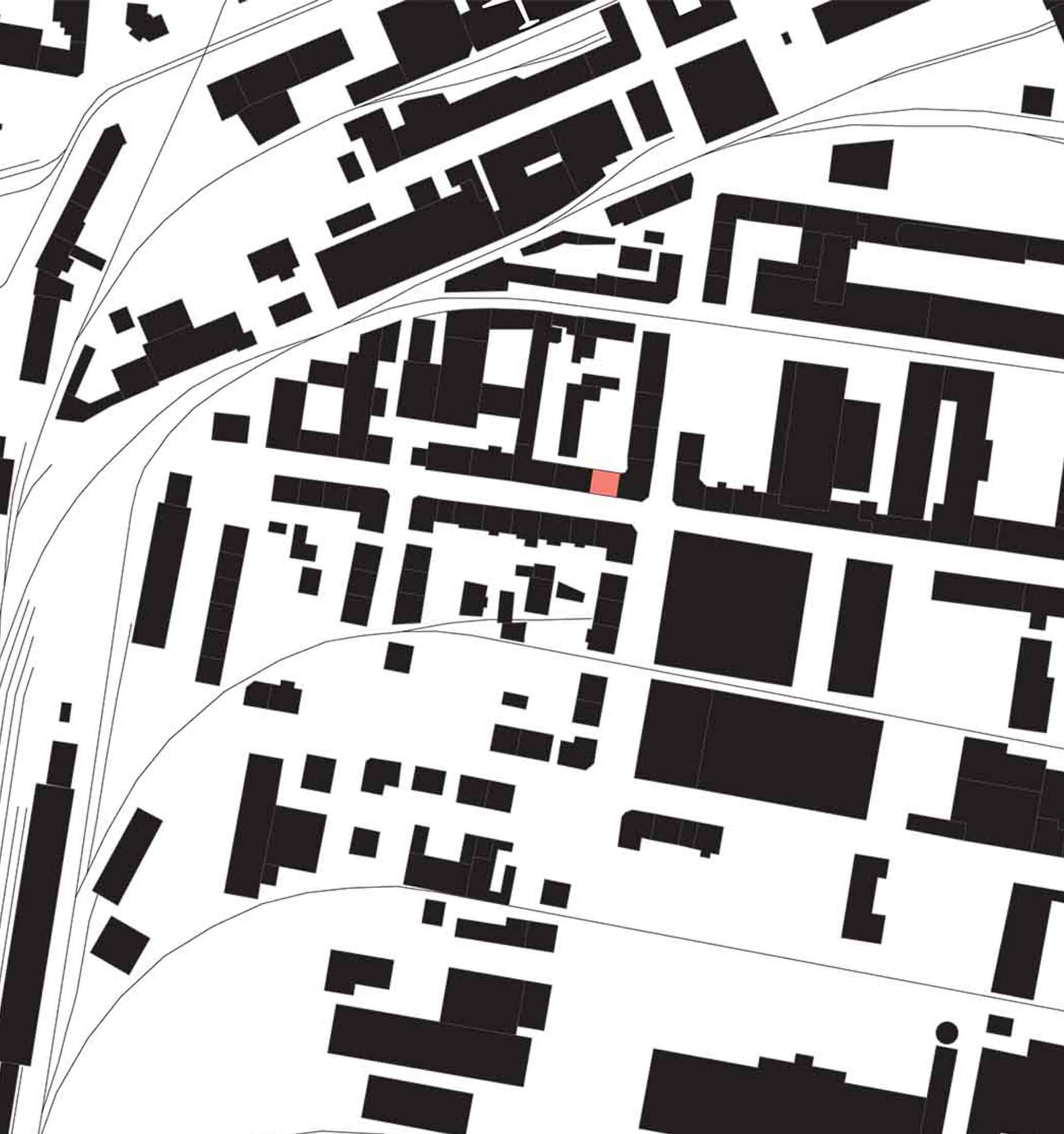 A nolli map of Plagwitz in Leipzig