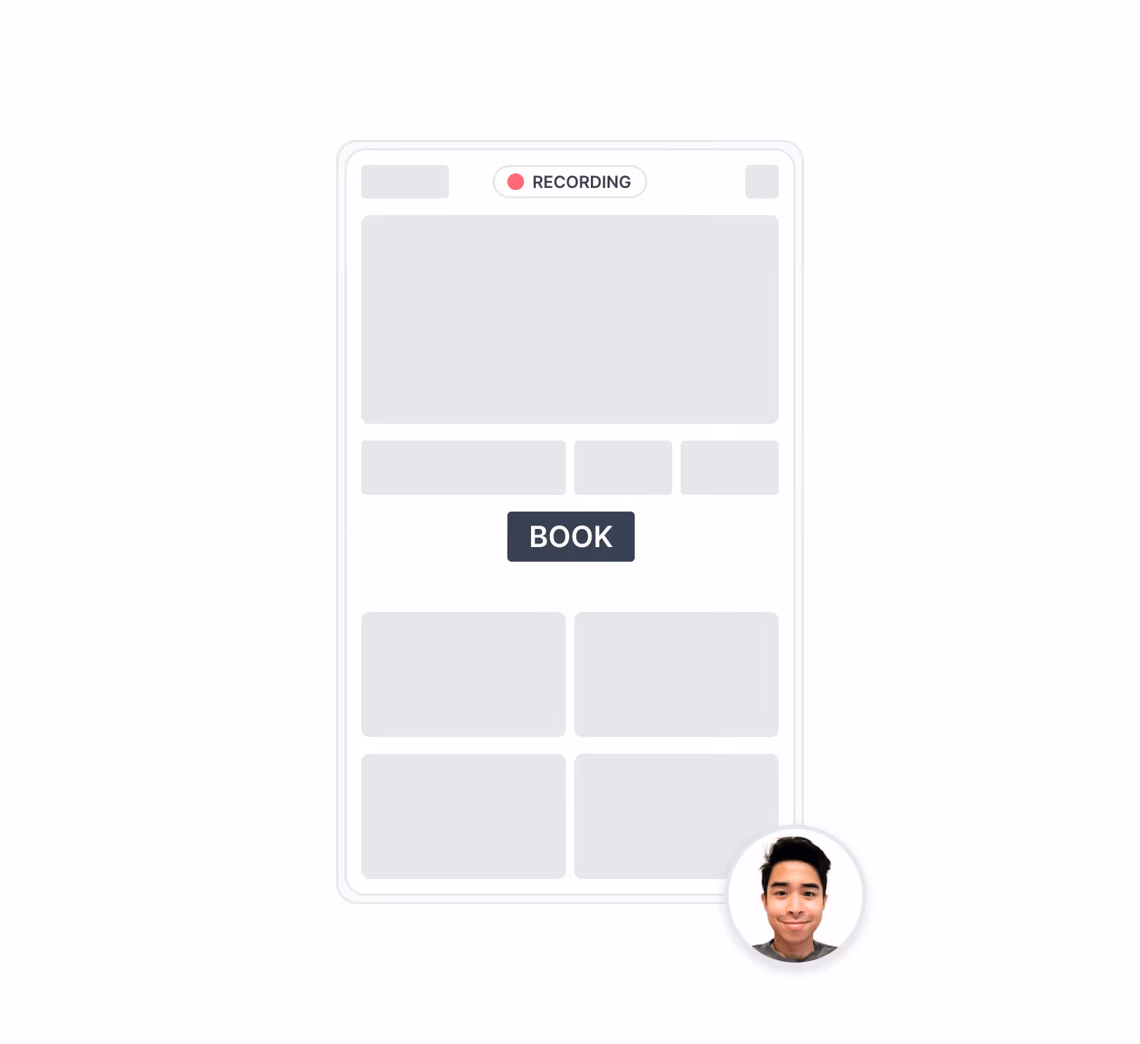 Screen record prototype tests on mobile devices
