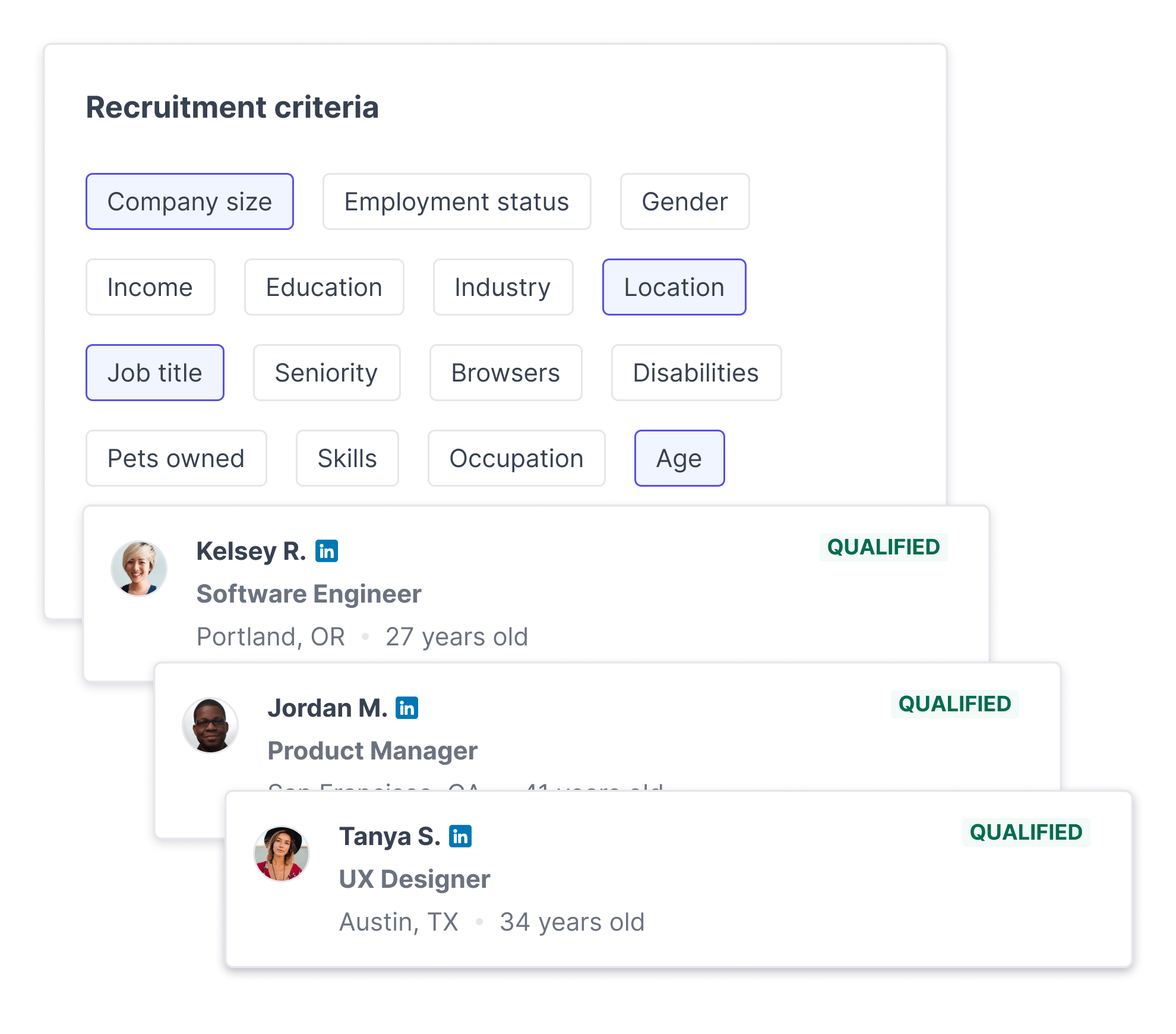 Recruit research participants from Respondent, right in Great Question