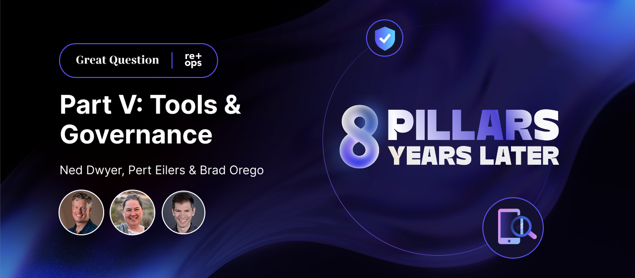 Tools & Governance: The 8 Pillars, 8 Years Later