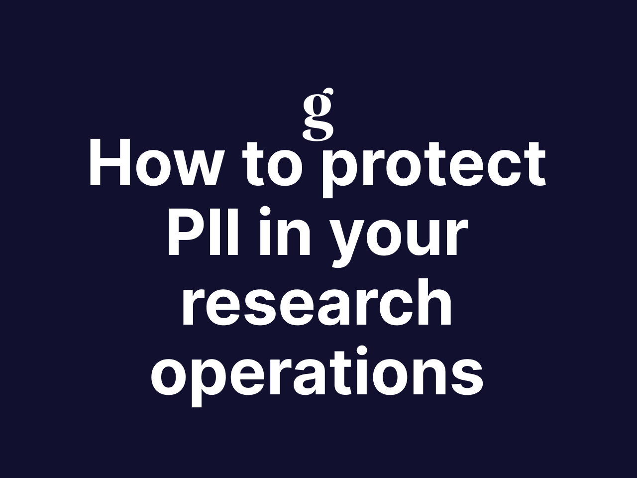 Research operations 101