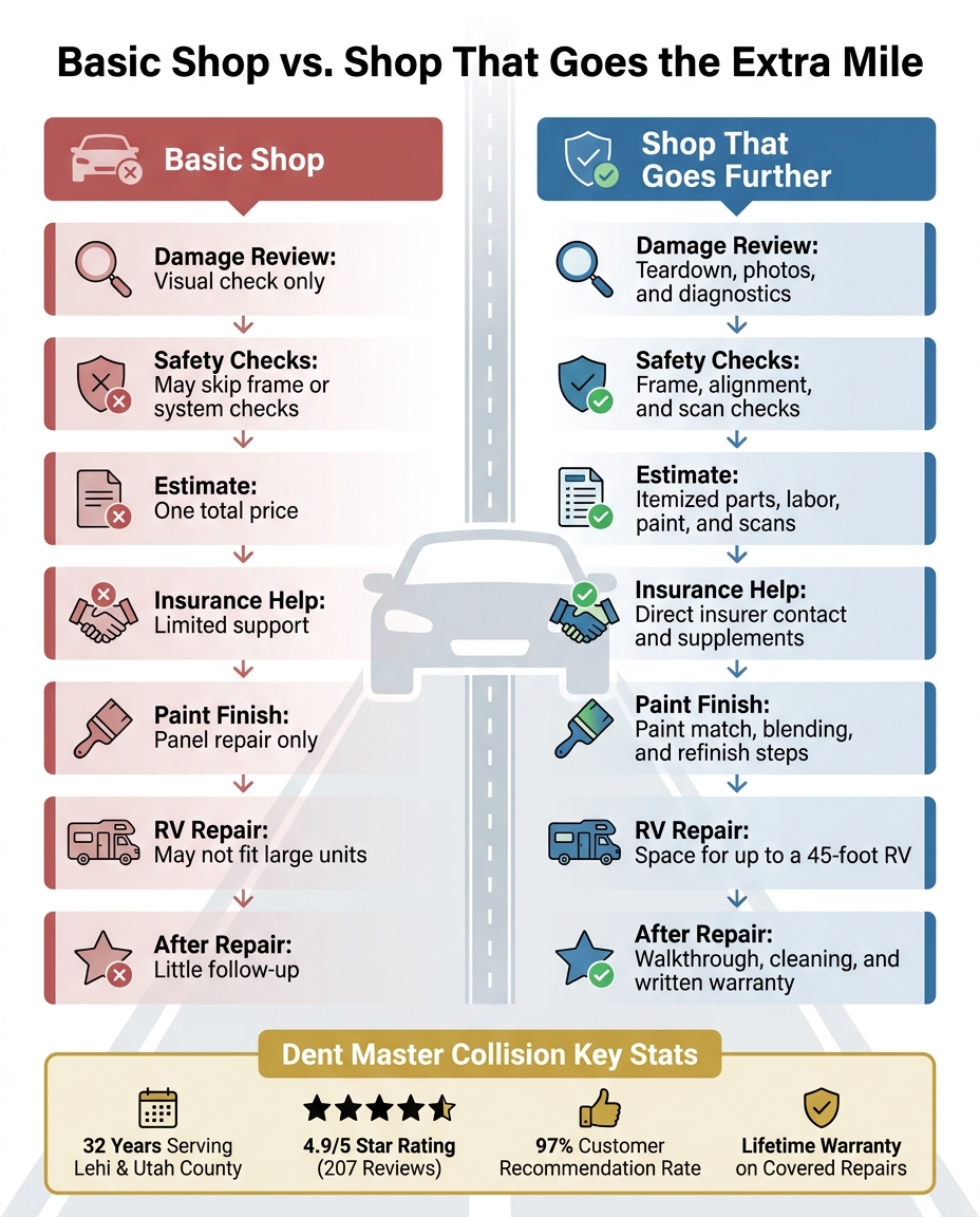 Basic Auto Body Shop vs. Full-Service Collision Repair: What's the Difference?