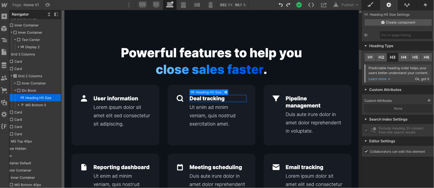 Static Content - Dataplus X Webflow Template