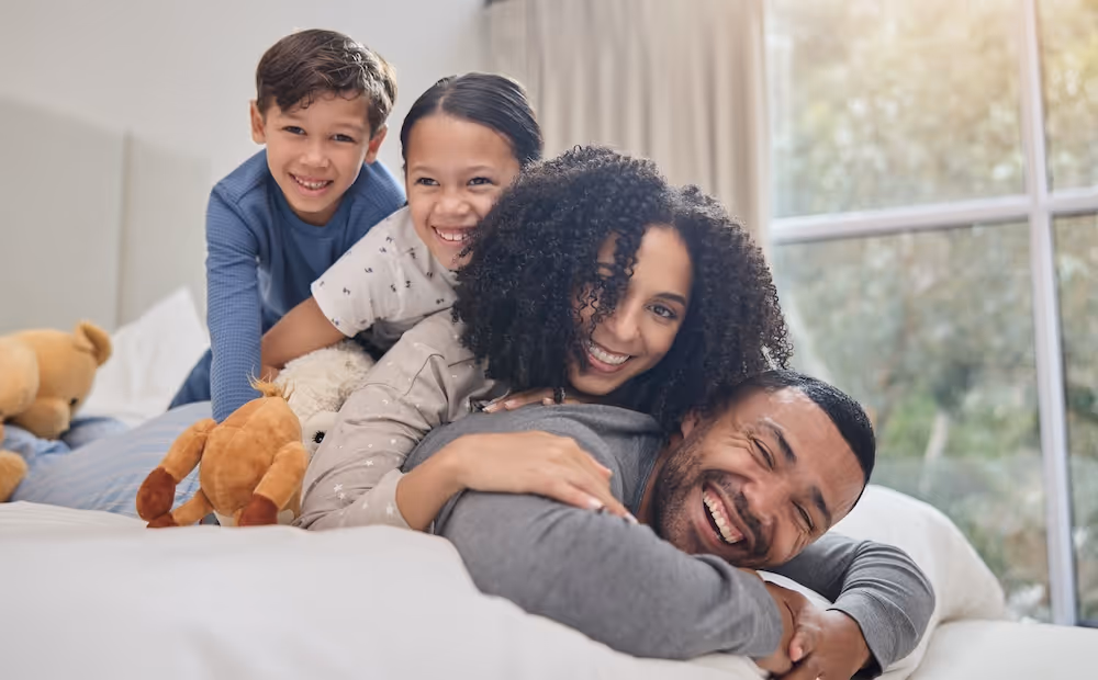 middle aged woman sleeping in bed