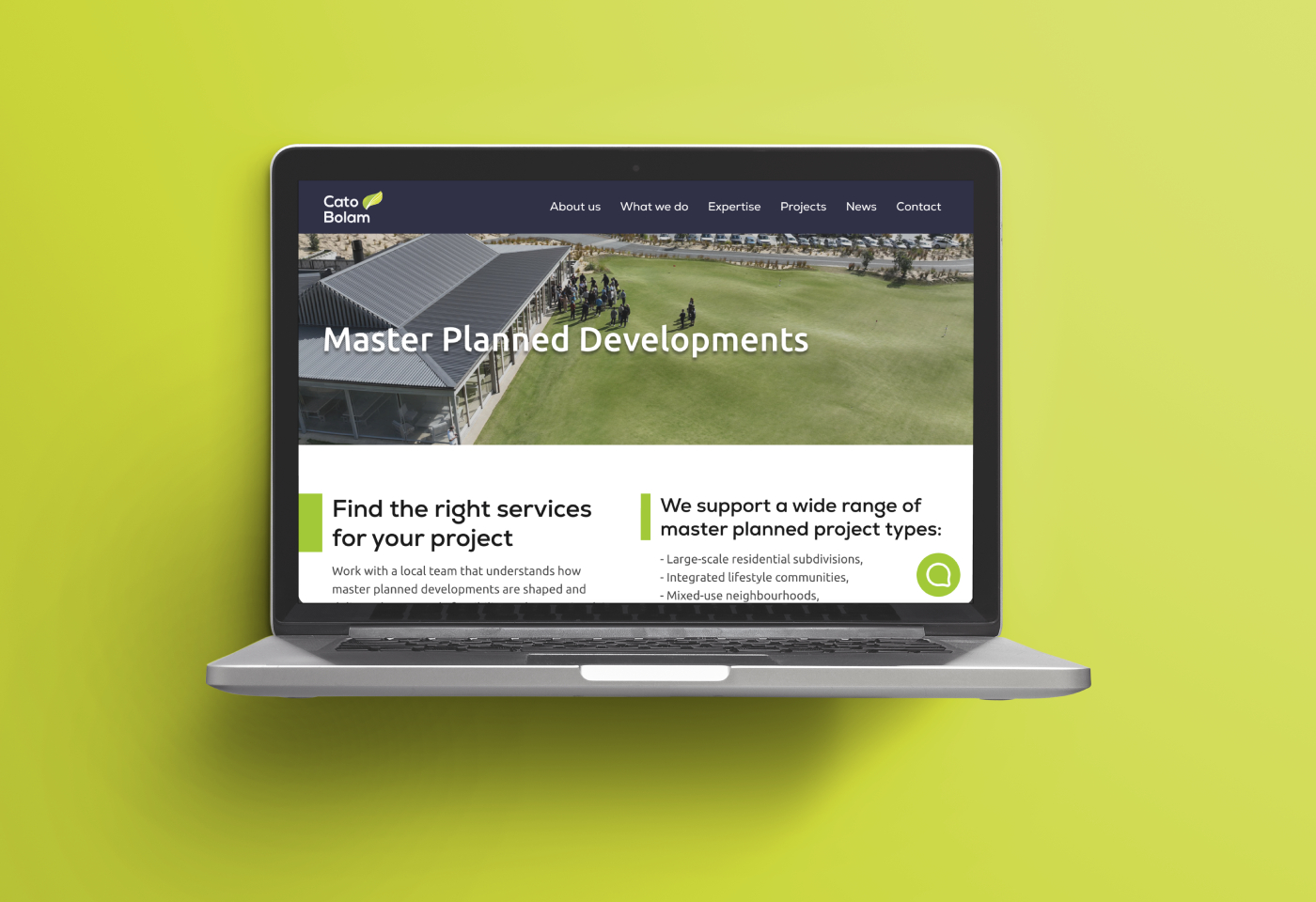 Cato Bolam website project.