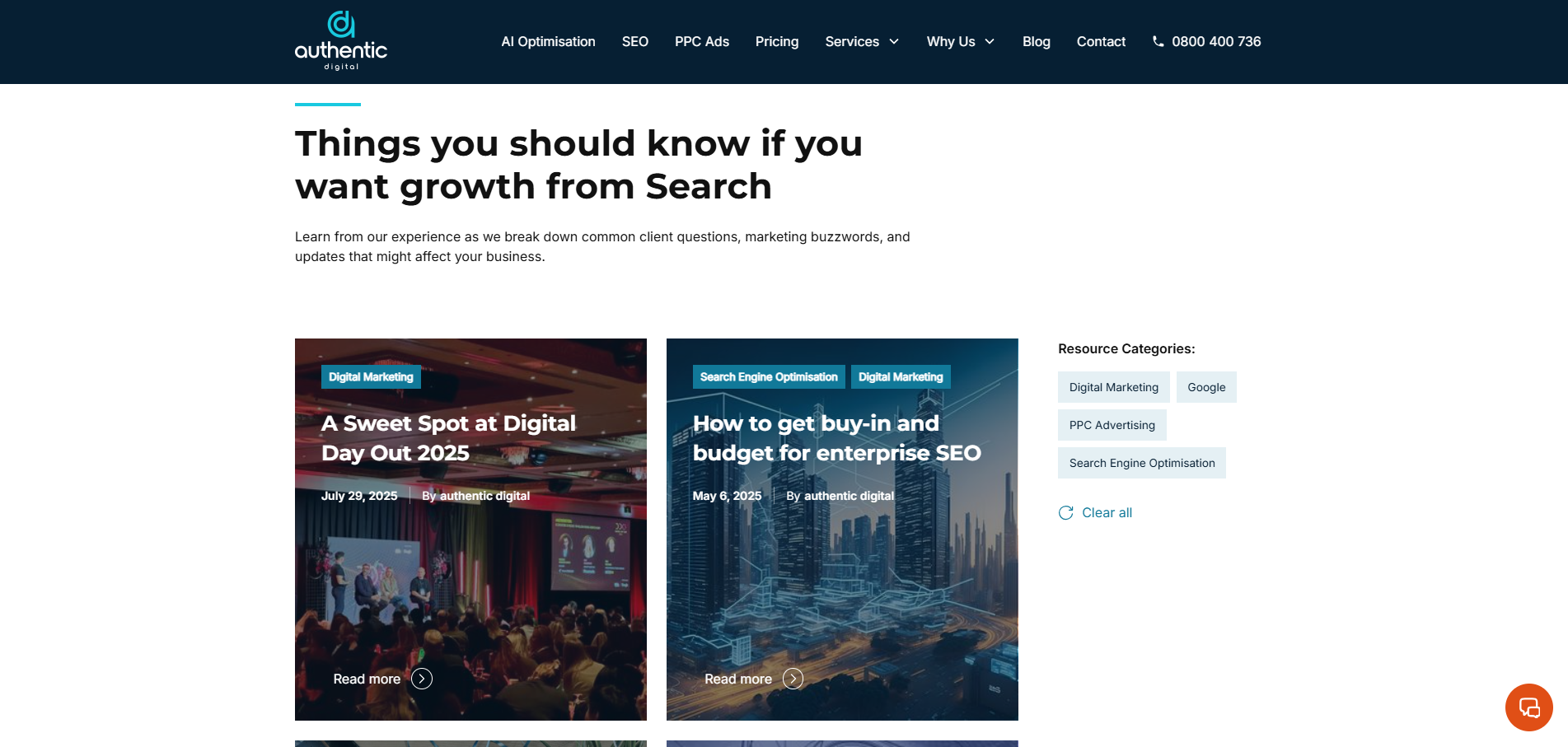 Authentic Digital website project image 3.