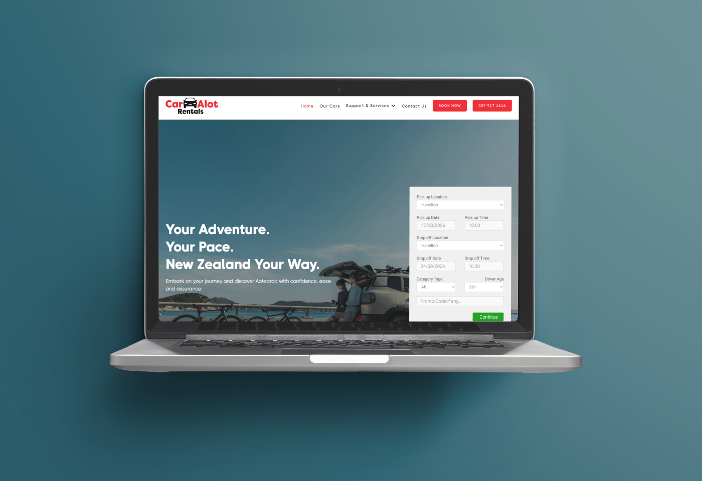 Car Alot Rentals website project.