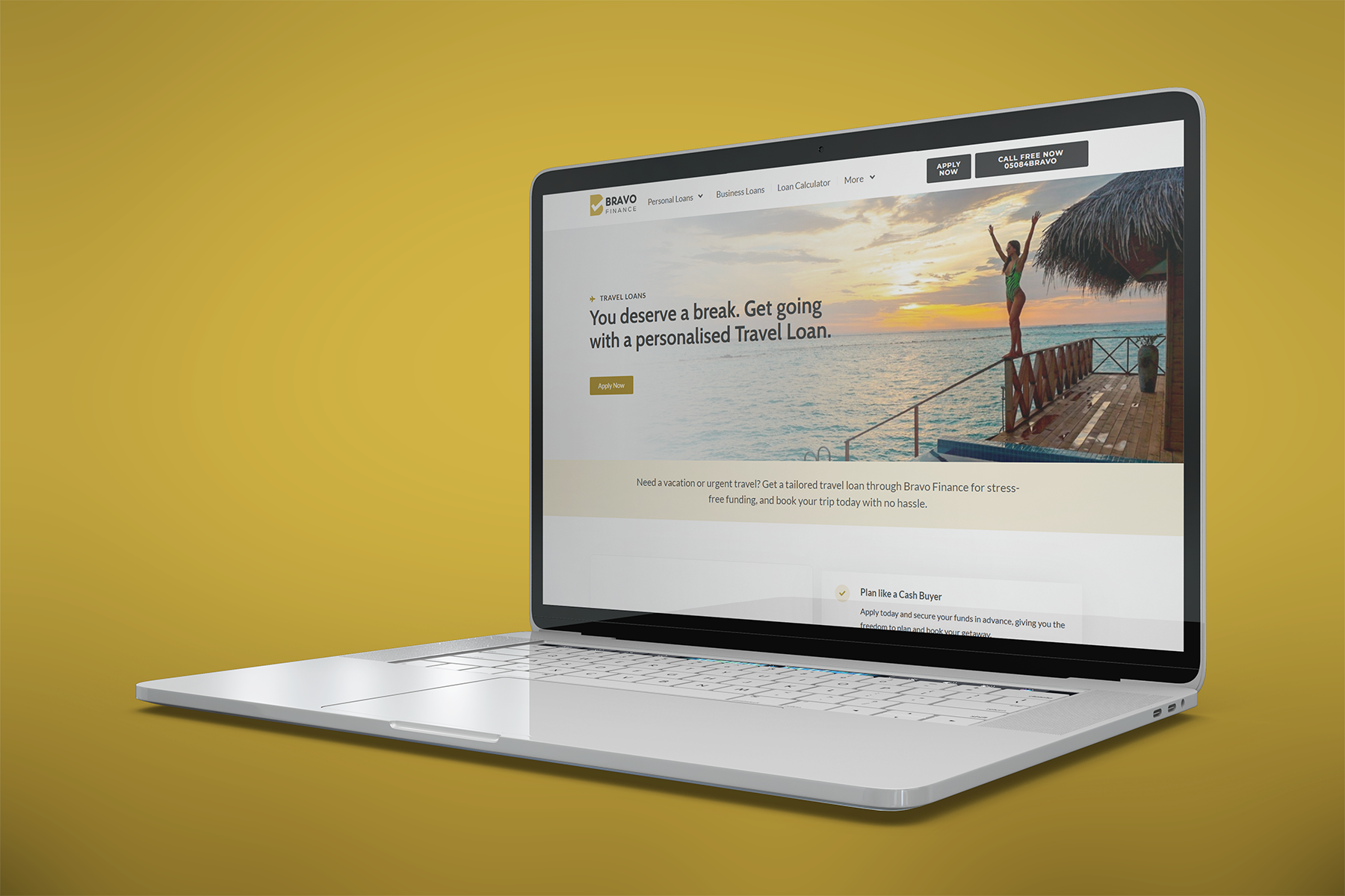Bravo Finance website project image 1.