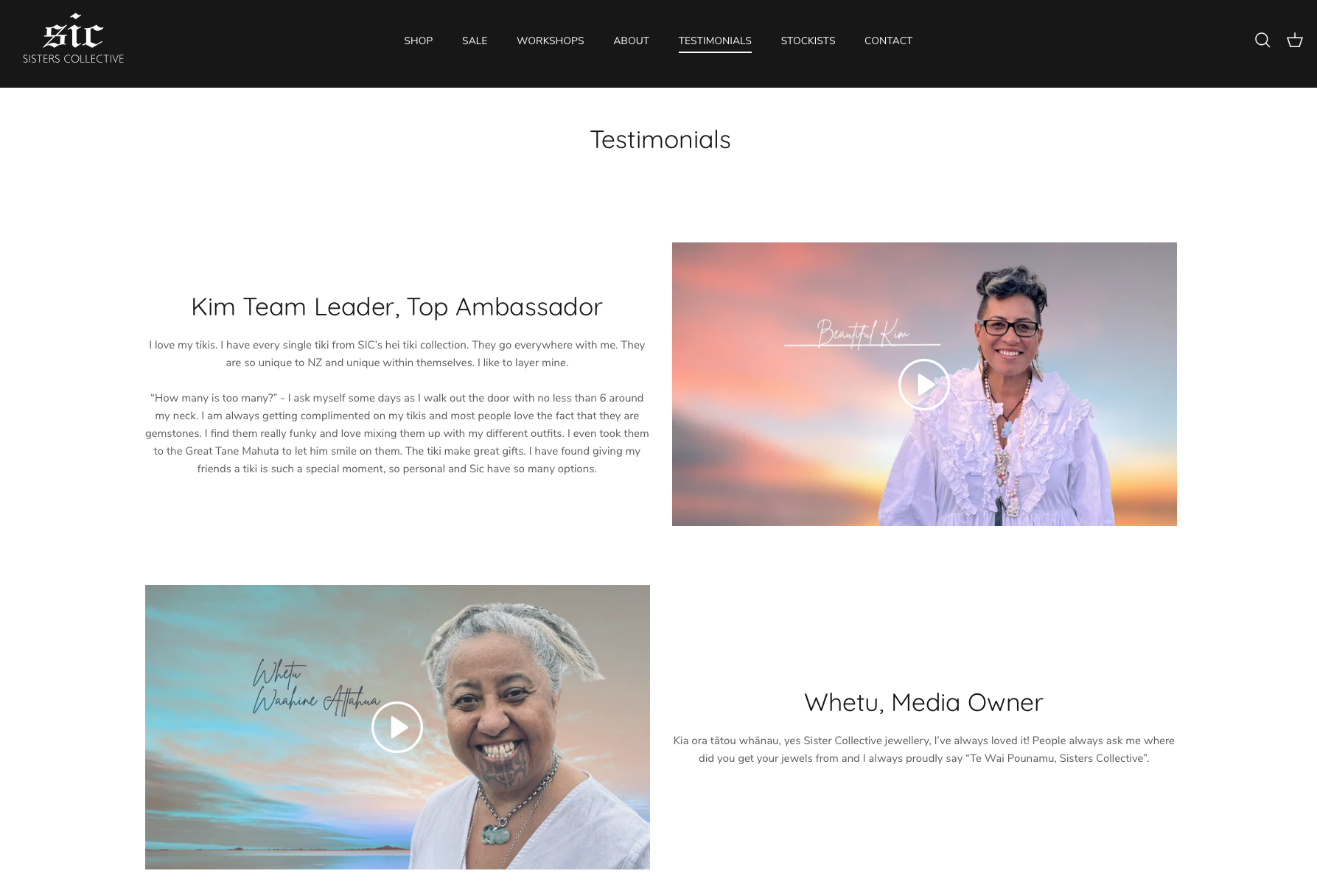 Sisters Collective website project image 3.