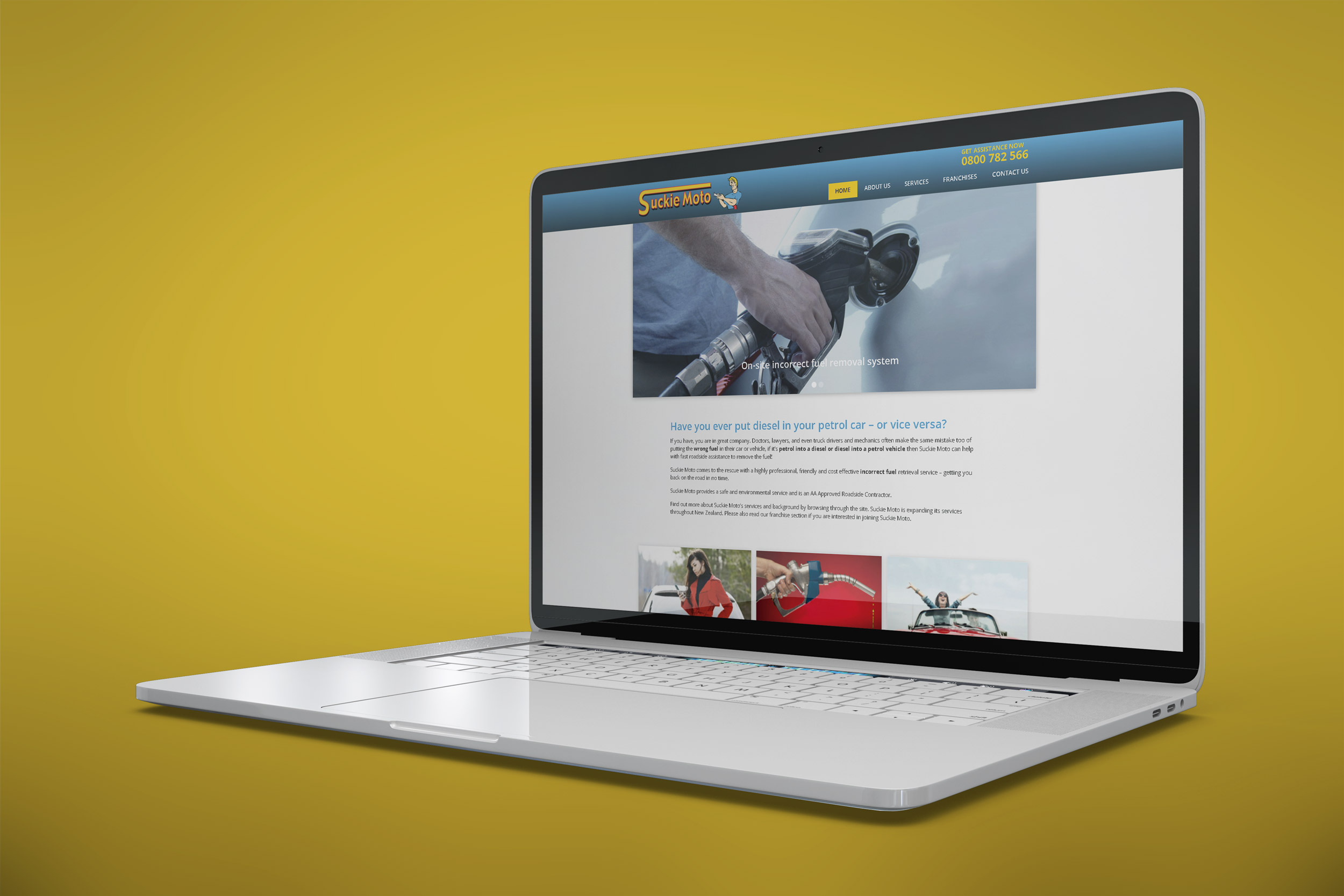 Suckie Moto website project.