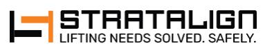 Stratalign logo.