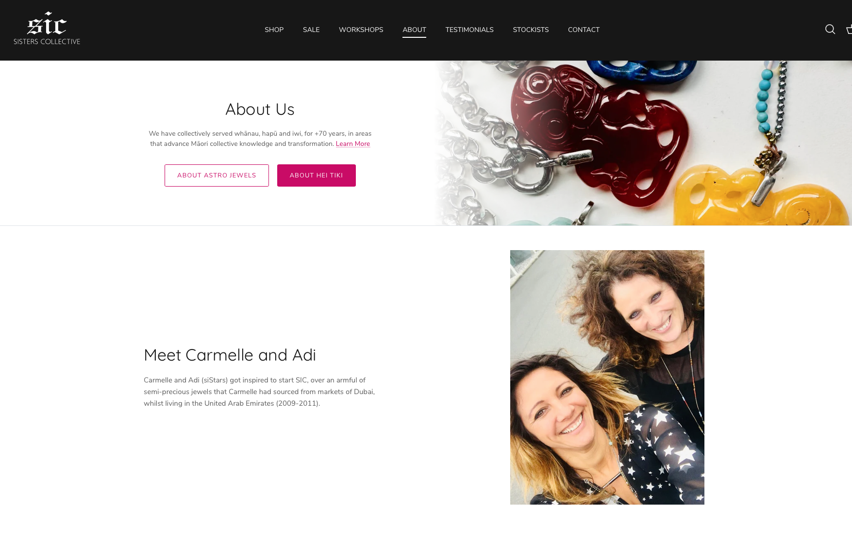 Sisters Collective website project image 2.