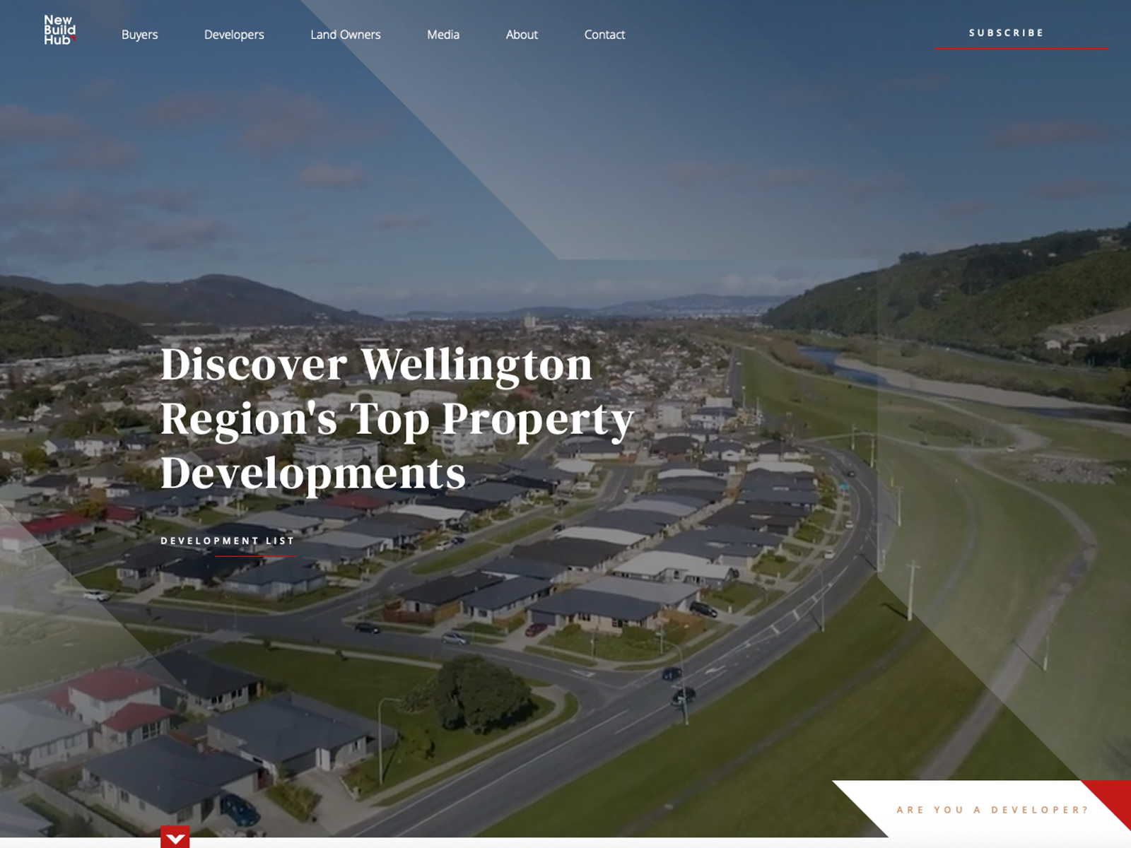 The Professionals New Build Hub website project preview.