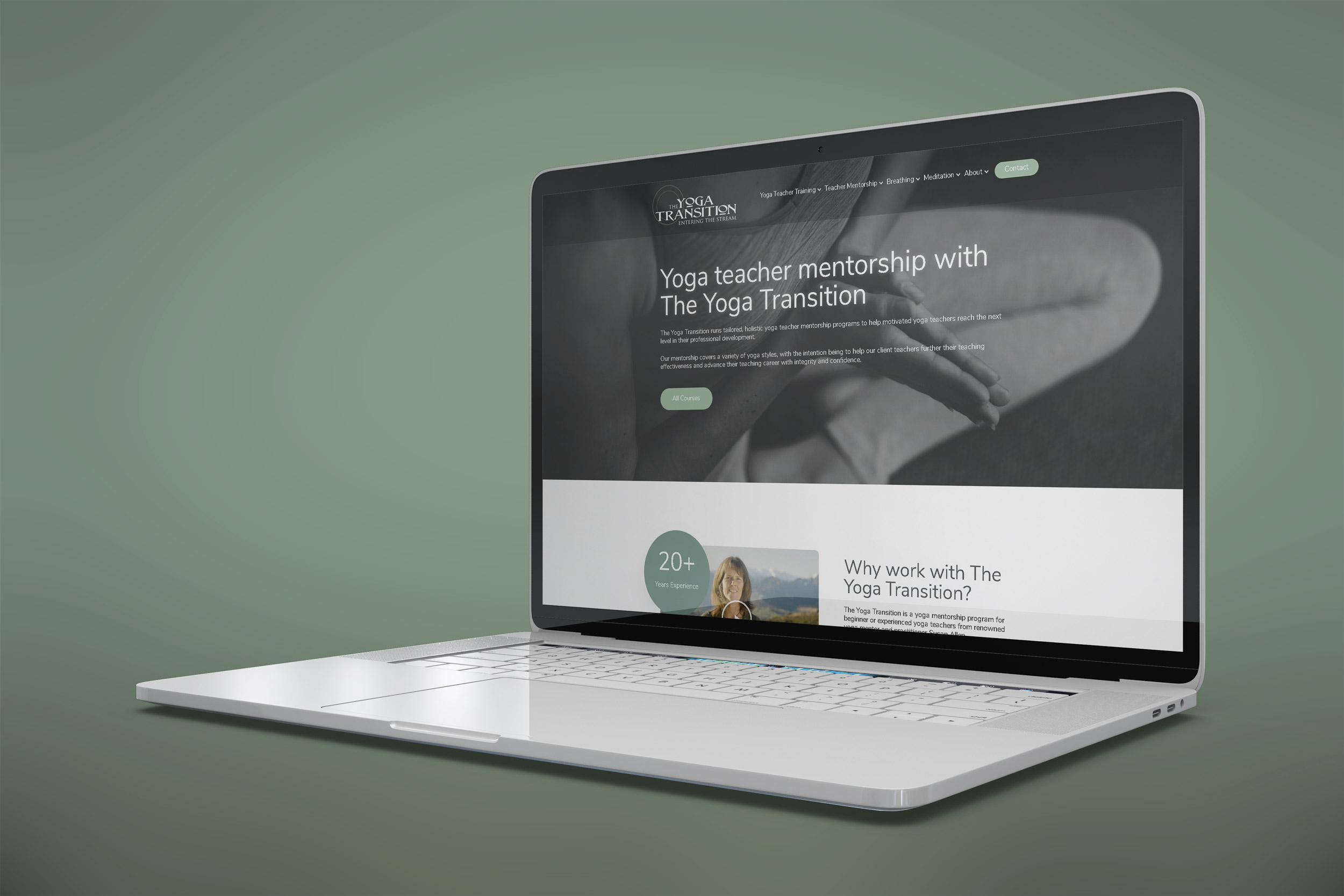 The Yoga Transition website project.