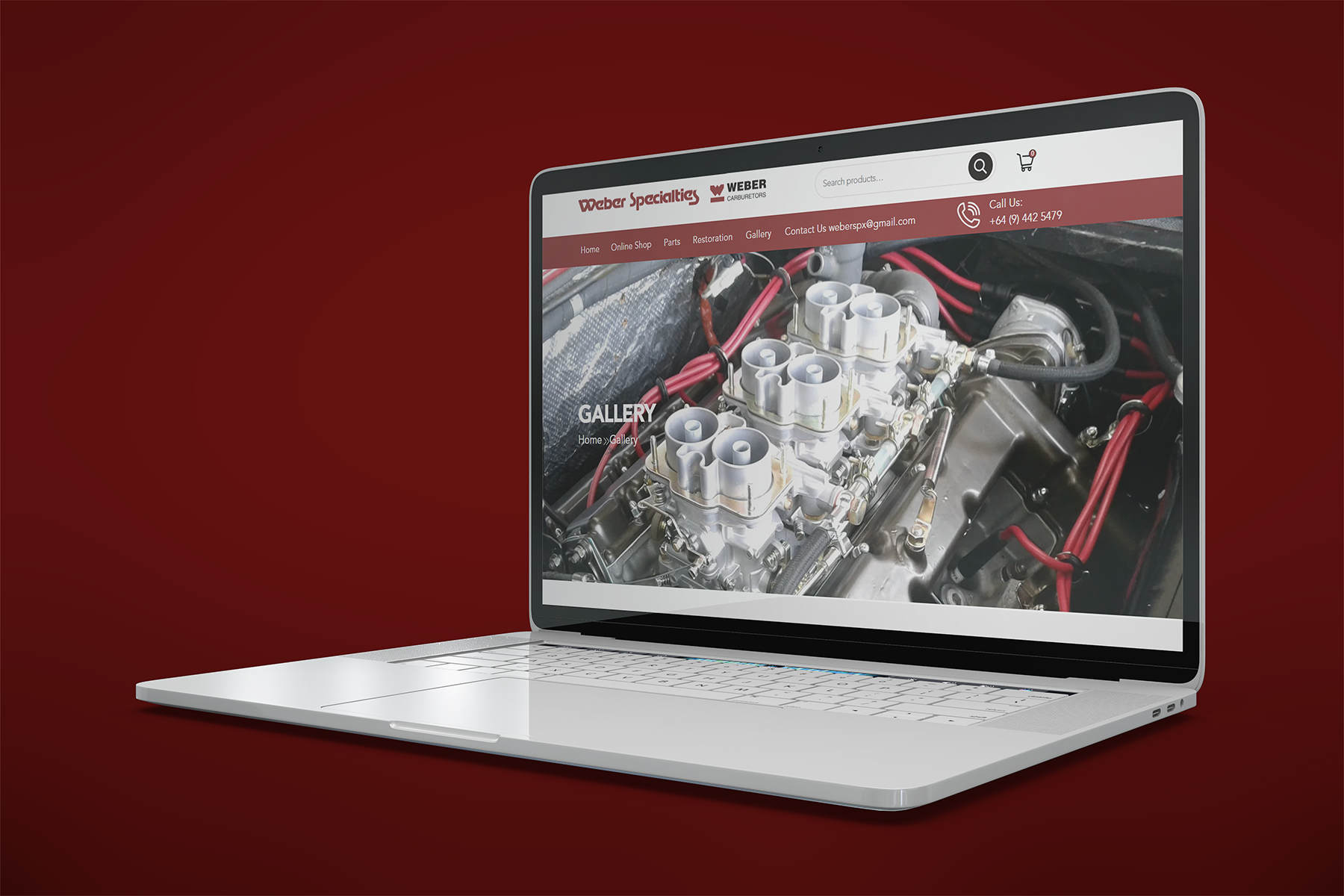 Weber Specialties website project image 1.