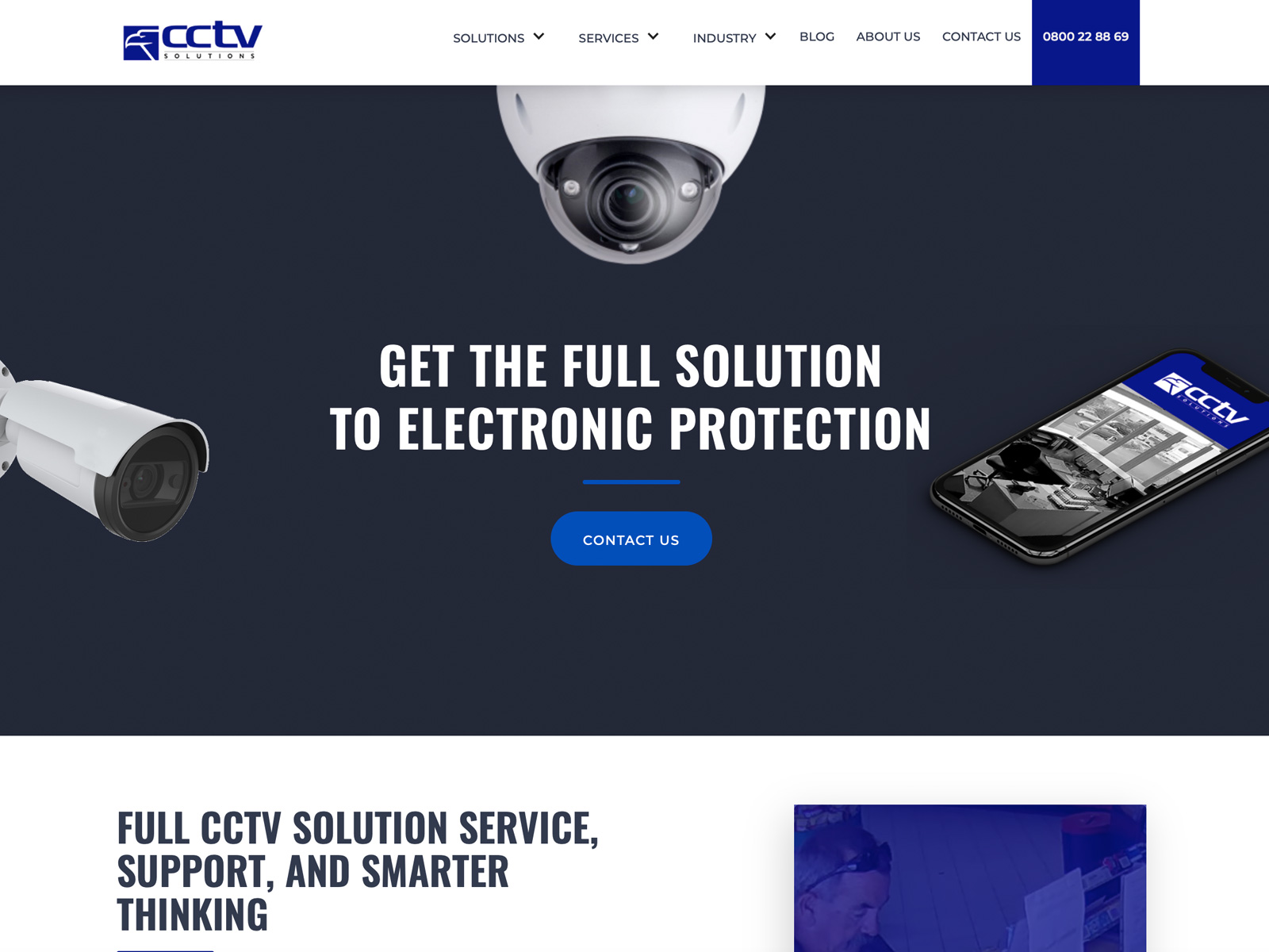 CCTV New Zealand website project preview.