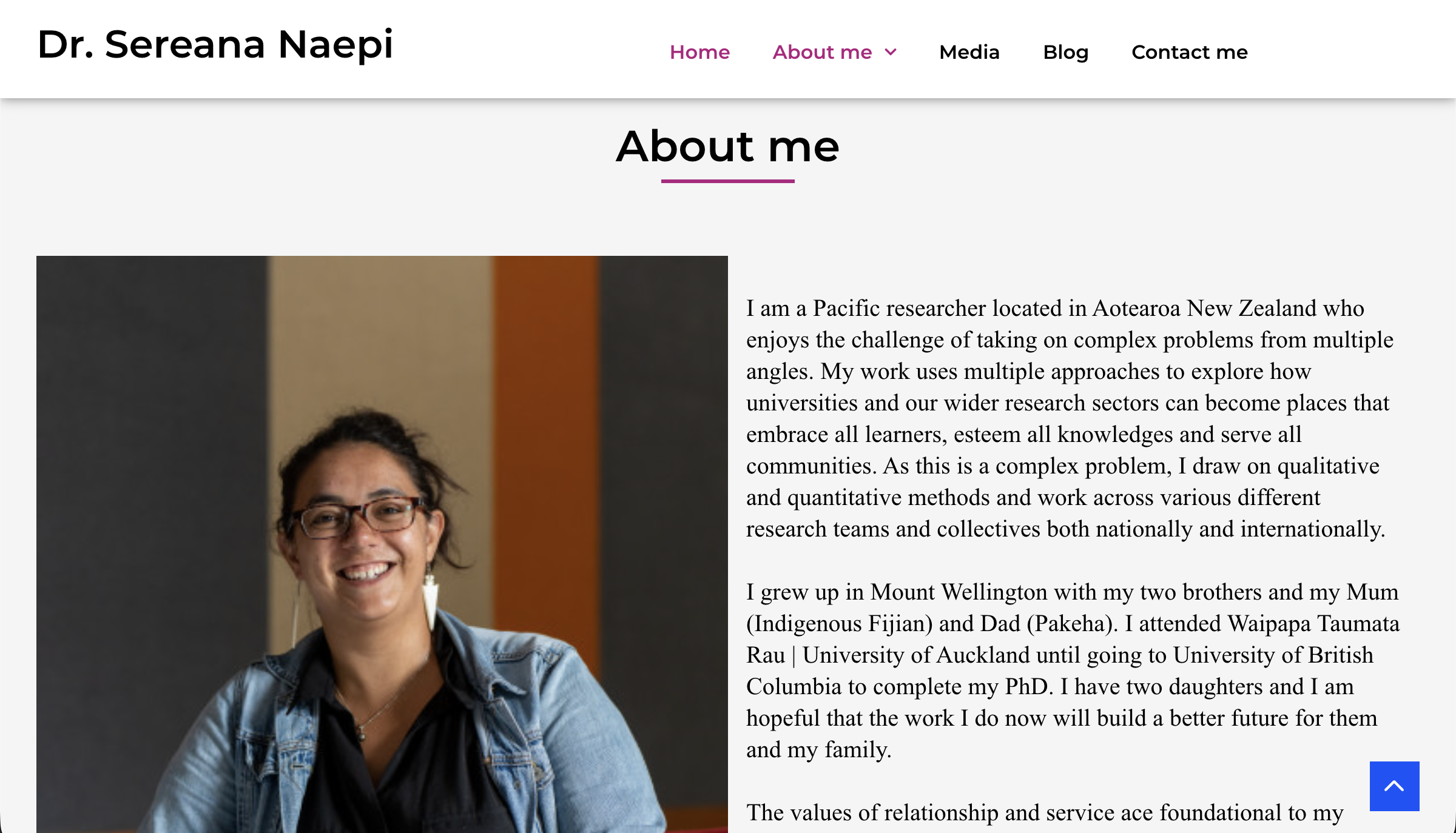 Dr Sereana Naepi website project image 4.