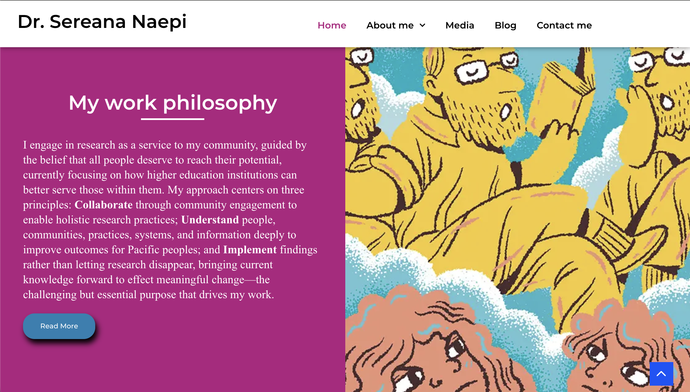 Dr Sereana Naepi website project image 3.