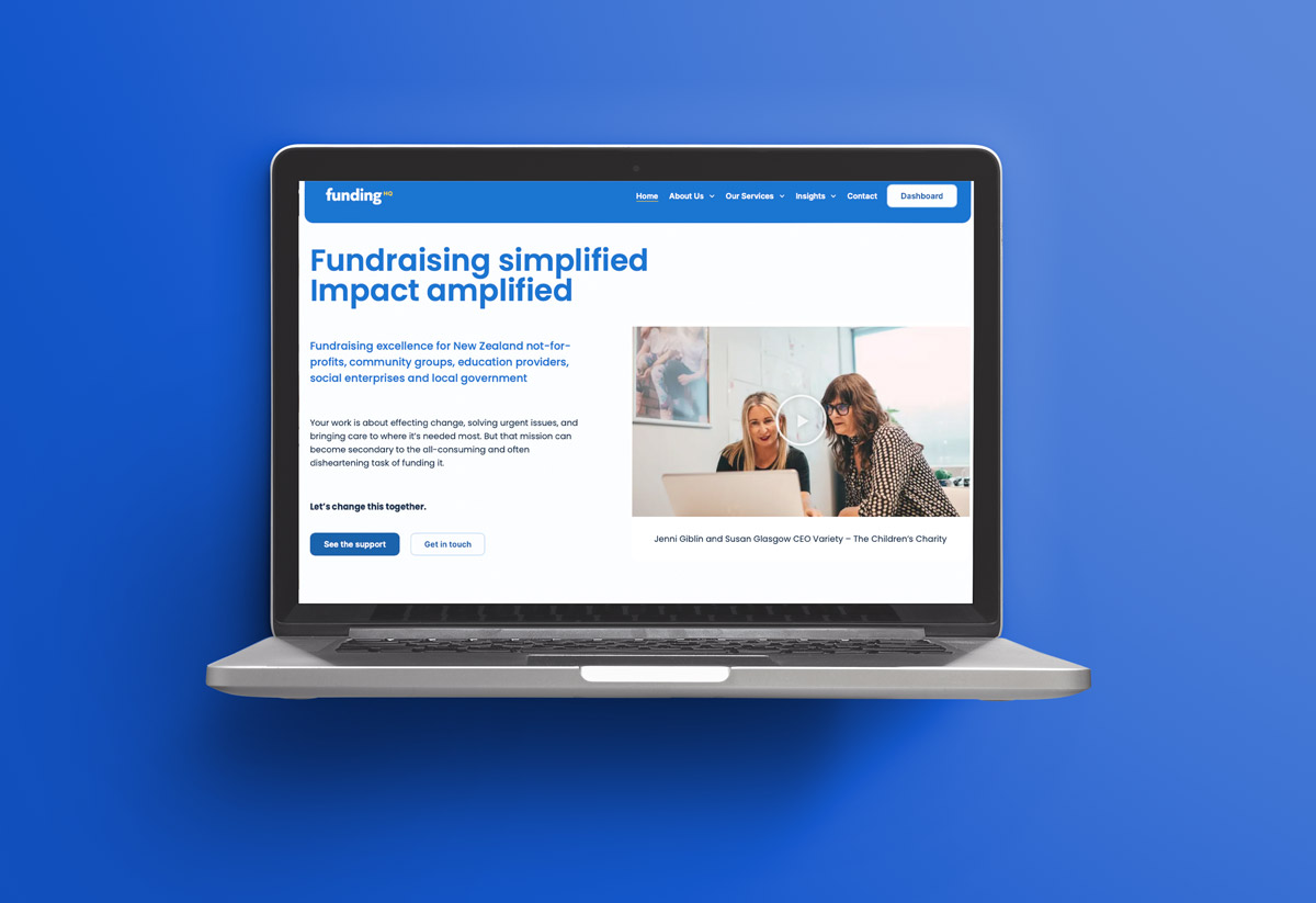 Funding HQ website project.