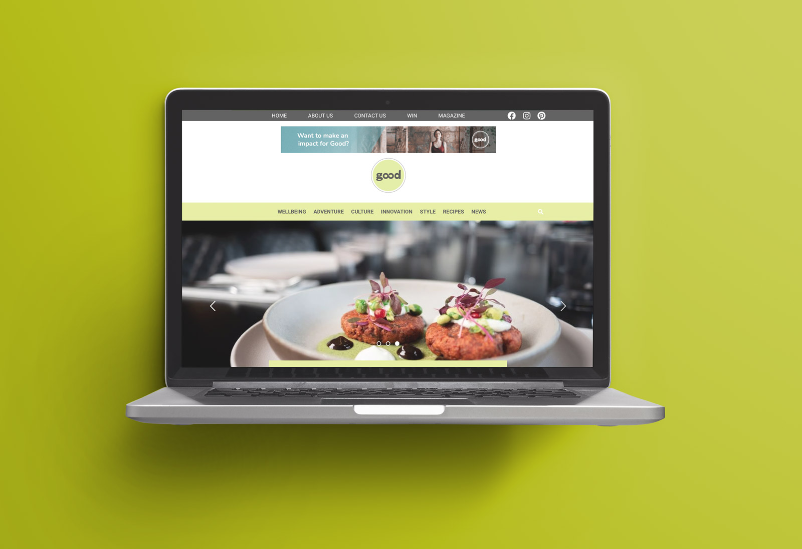 Good website project.