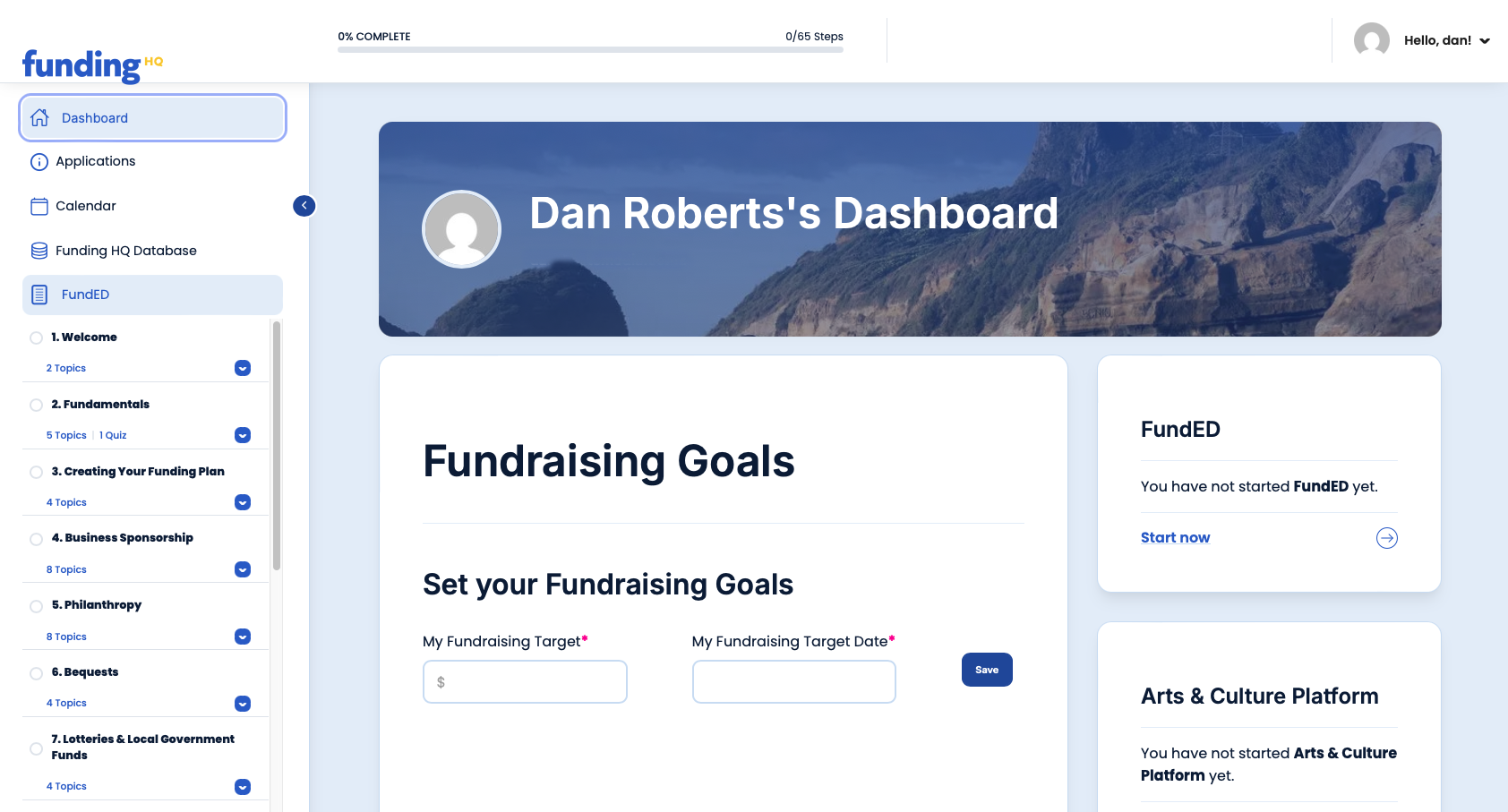 Funding HQ website project image 3.