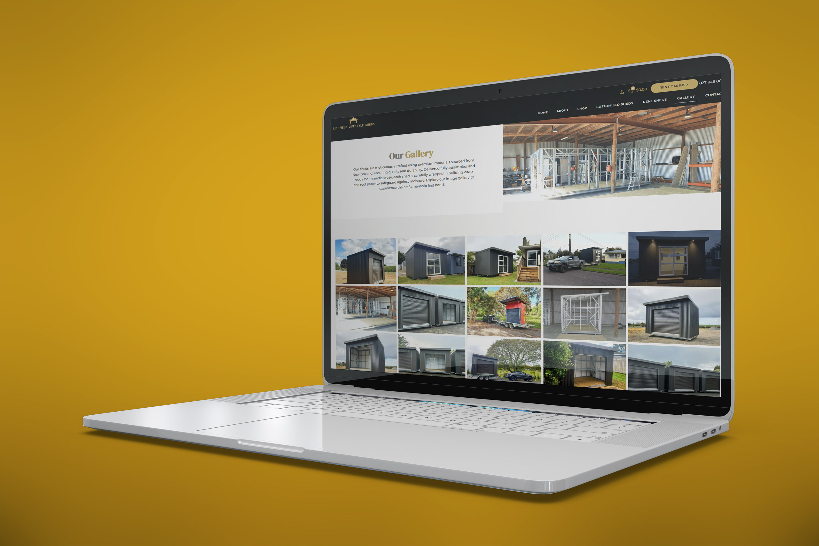 Lichfield Lifestyle Sheds website project.