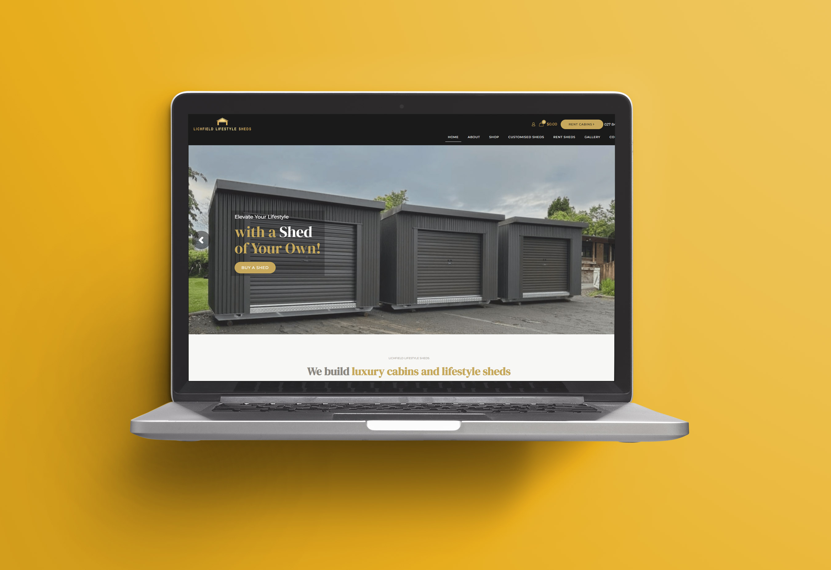 Lichfield Lifestyle Sheds website project image 1.