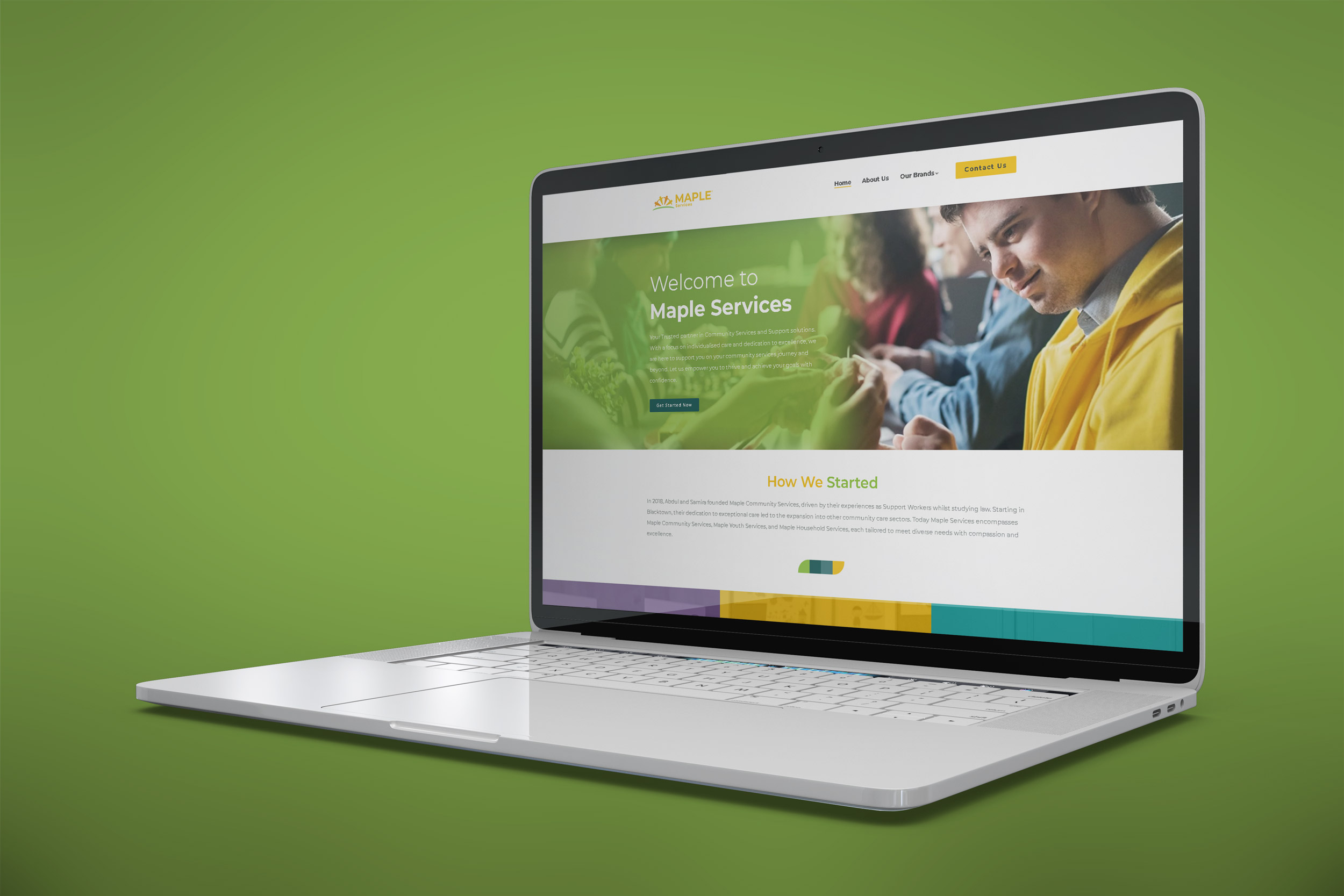 Maple Services website project image 1.