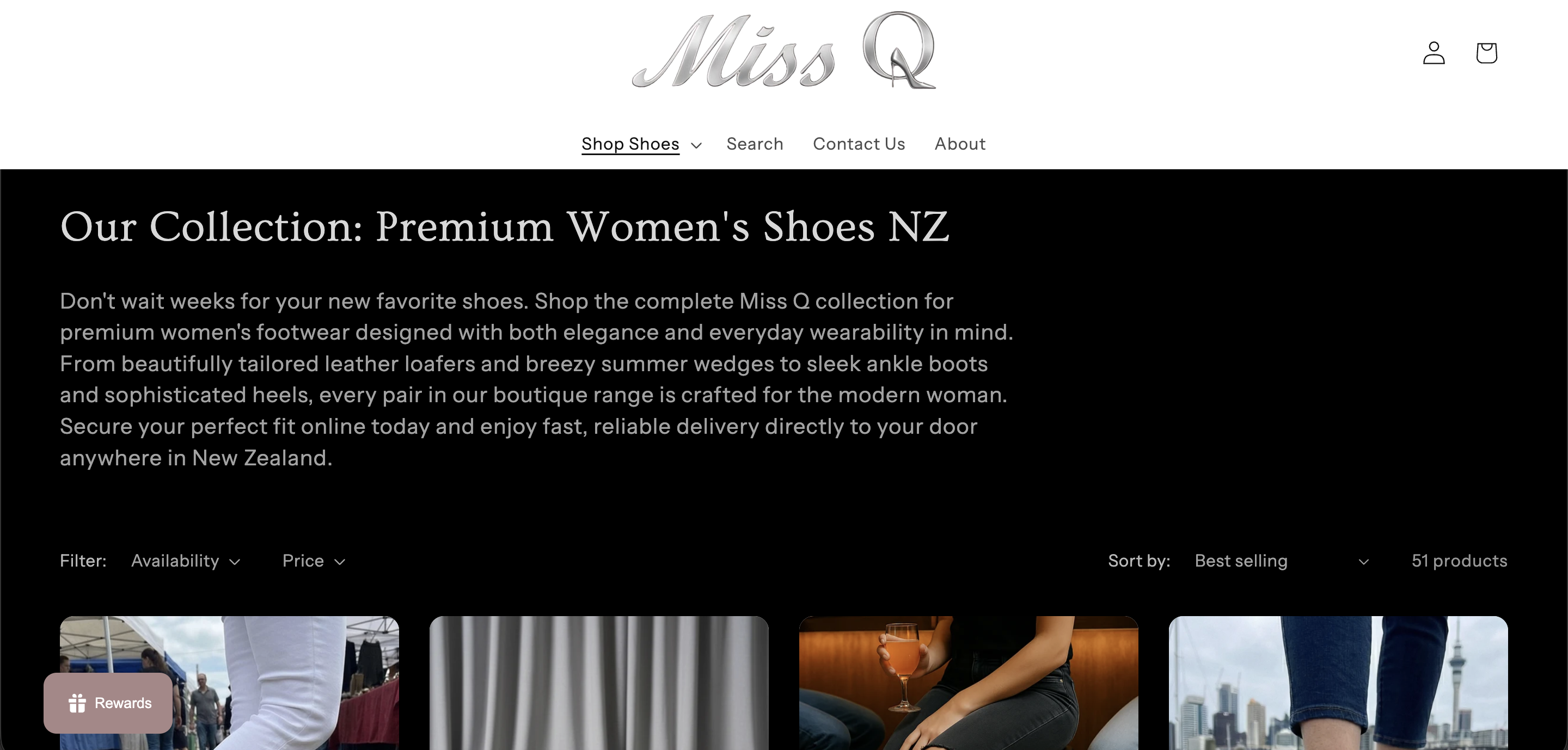 Miss Q website project image 2.