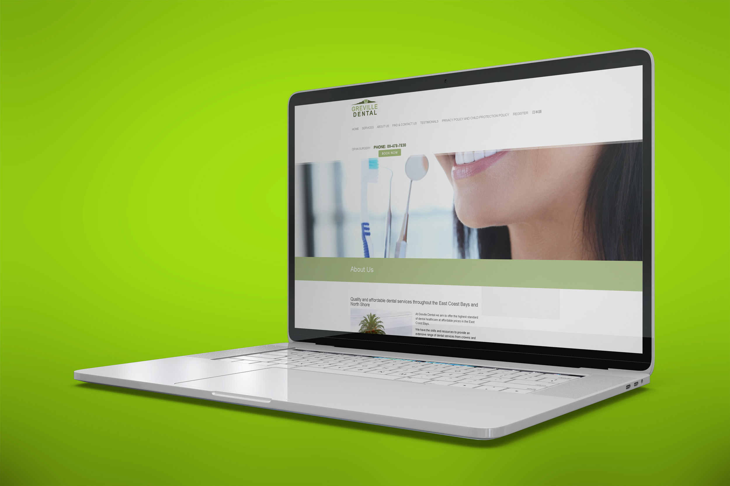 Greville Dental website project.