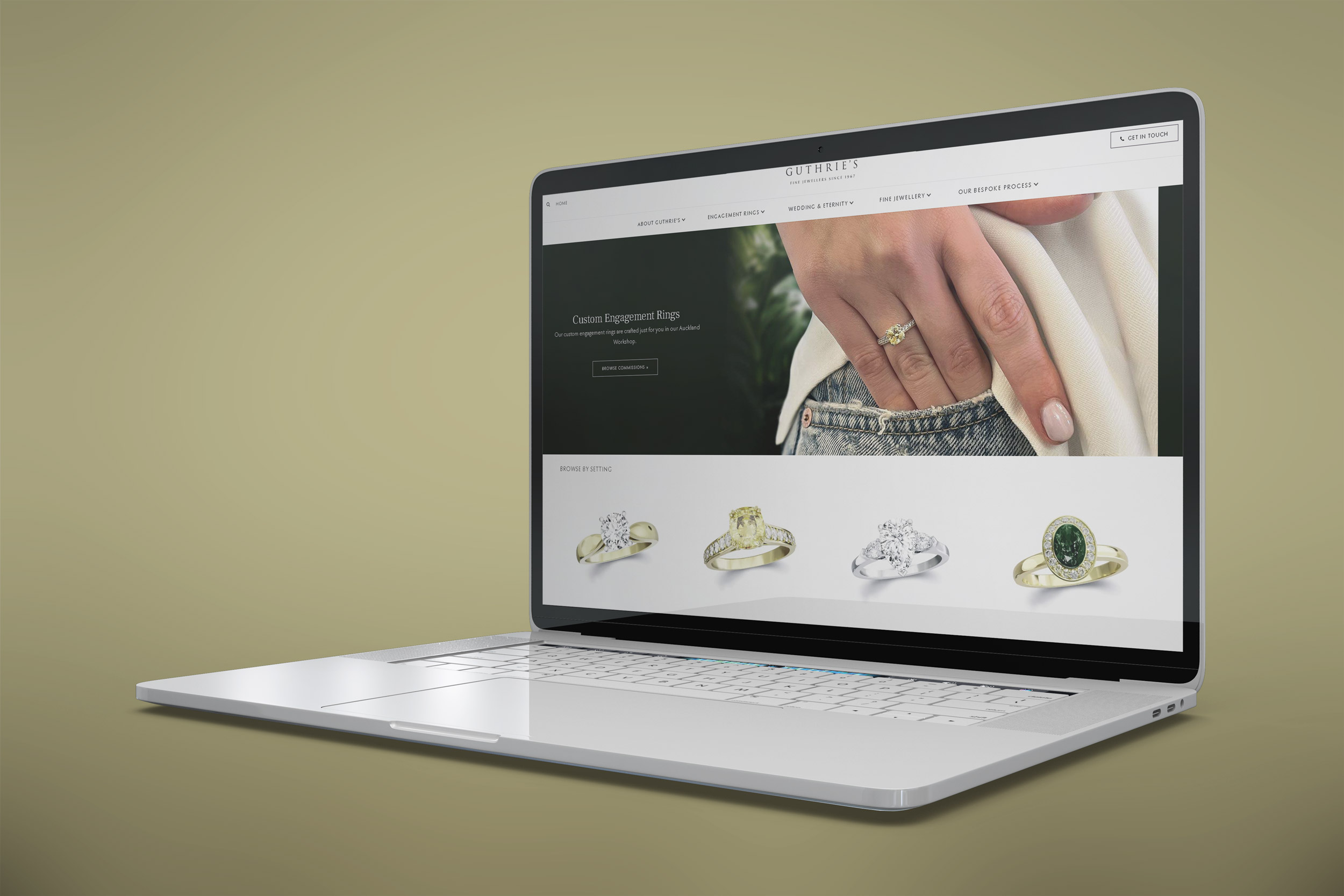 Guthries Jewellery website project.