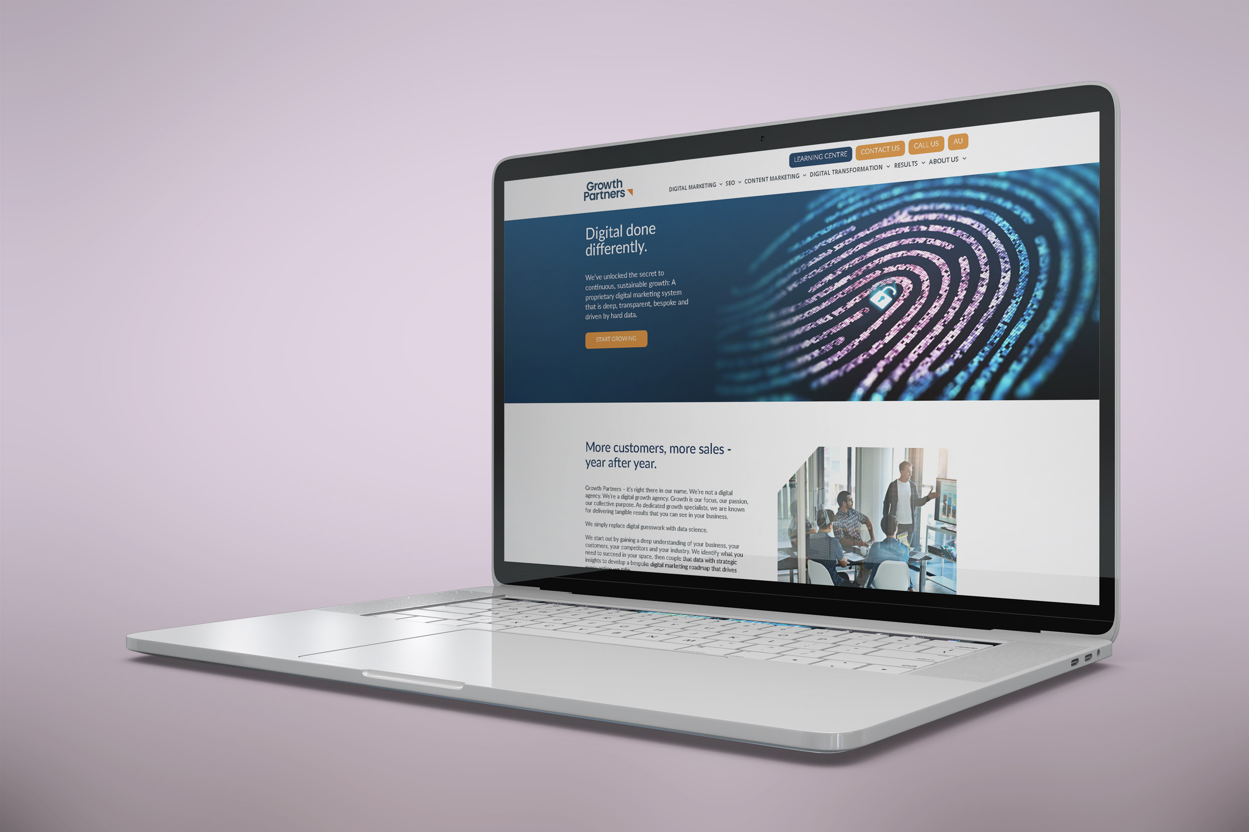 Growth Partners website project.