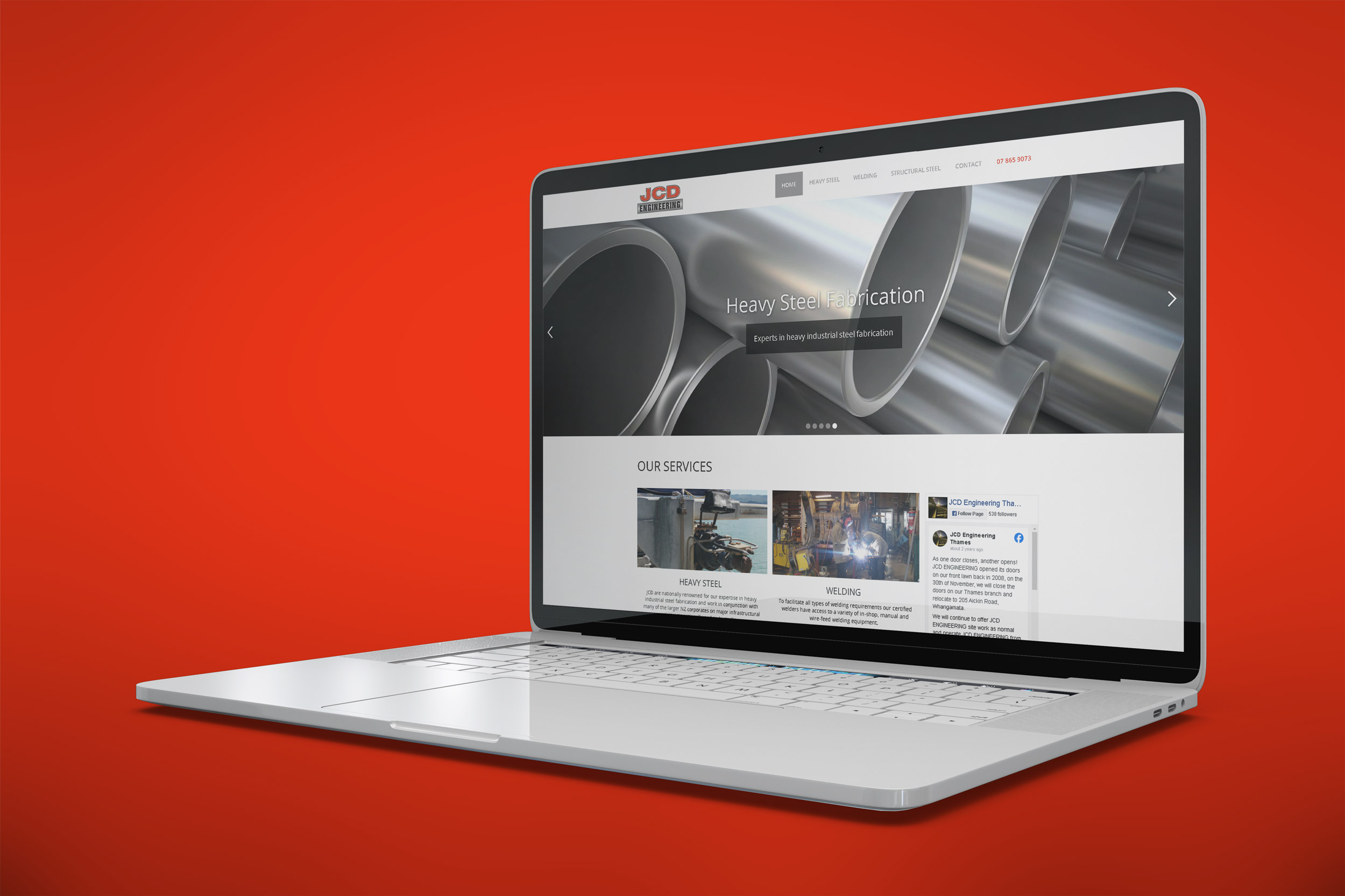 JCD Engineering website project.