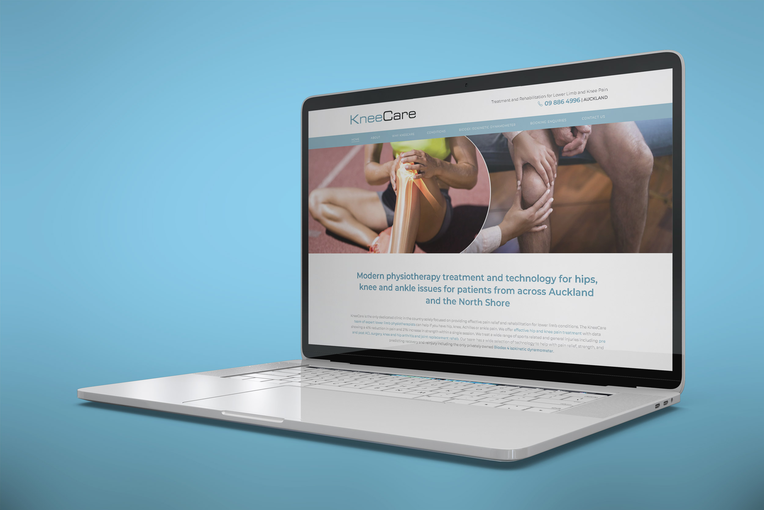 Knee Care website project.