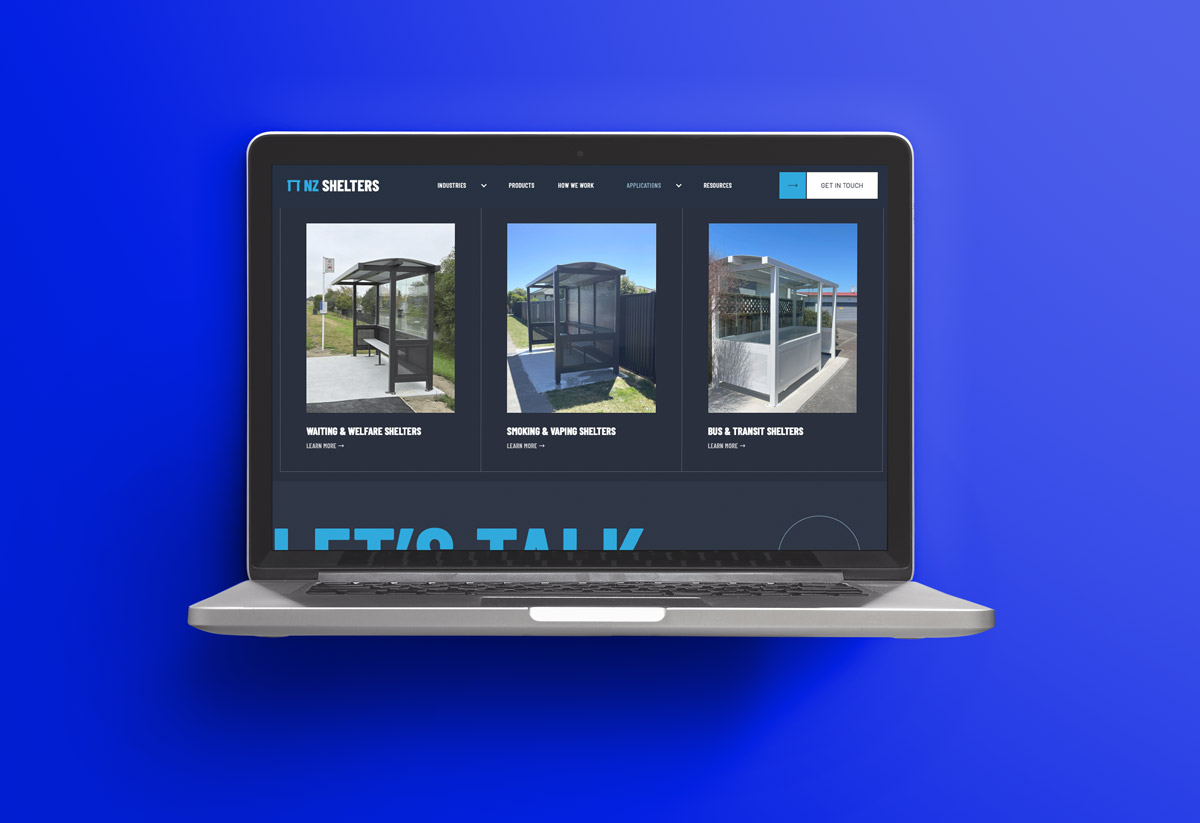 NZ Shelters website project.