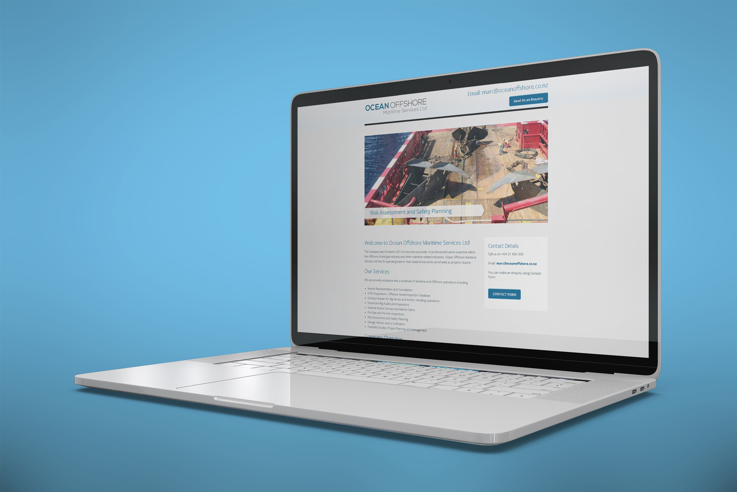 Ocean Offshore website project.