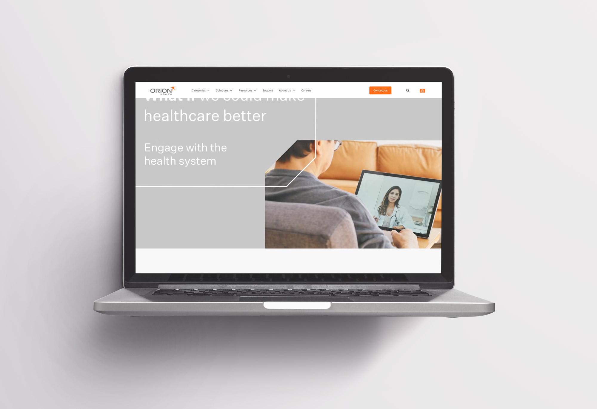 Orion Health website project image 1.