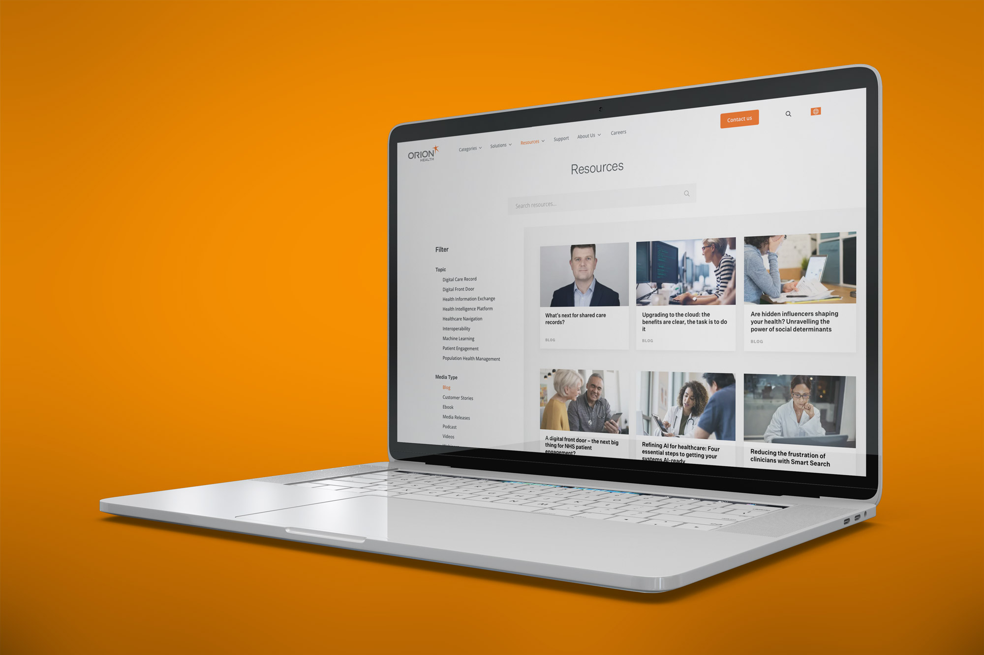 Orion Health website project.